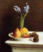 Fantin-Latour, Henri - Still Life Hyacinths and Fruit